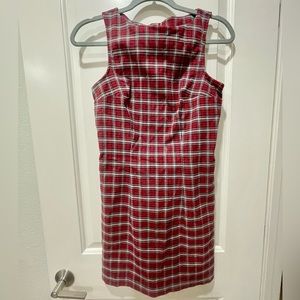 Hawt Schoolgirl Dress! Red Plaid and Zips Up in the Back
